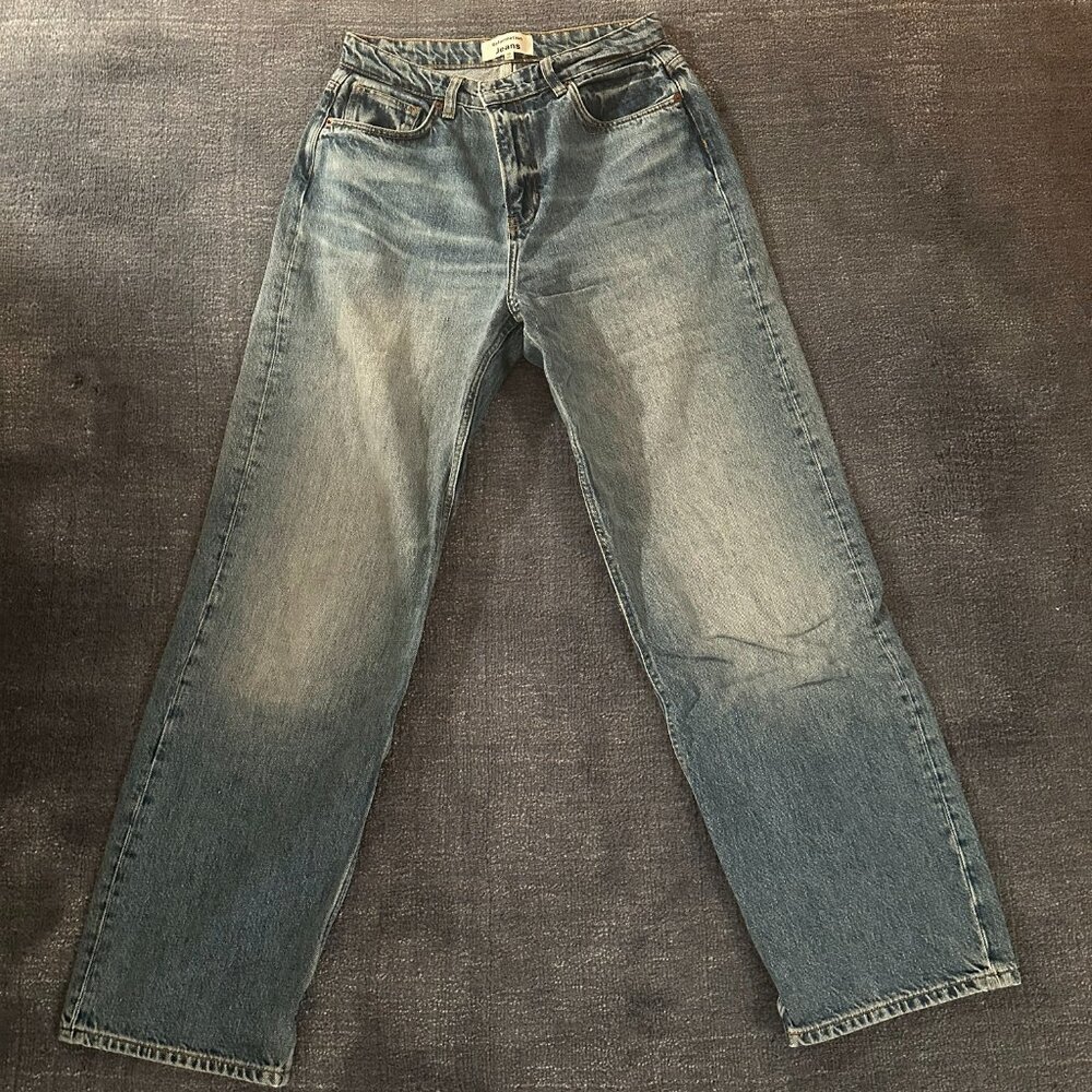 Preston Baggy High Rise Straight Jeans in Galway (Size 28) - Picture 2 of 4